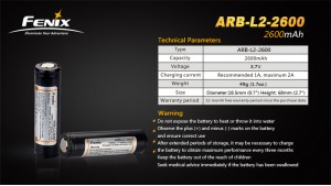 Fenix 18650 - 2300mAh - Acumulator - ARB-L2M